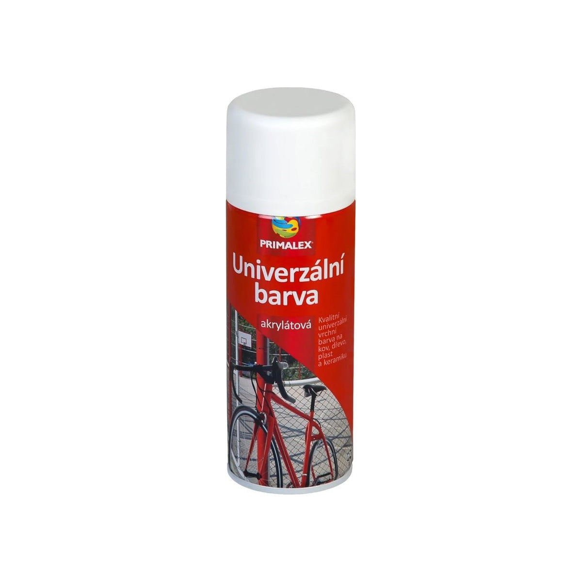 PRIMALEX Univerzální akrylátová barva ve spreji 400ml RAL9003L Signalna biela lesk