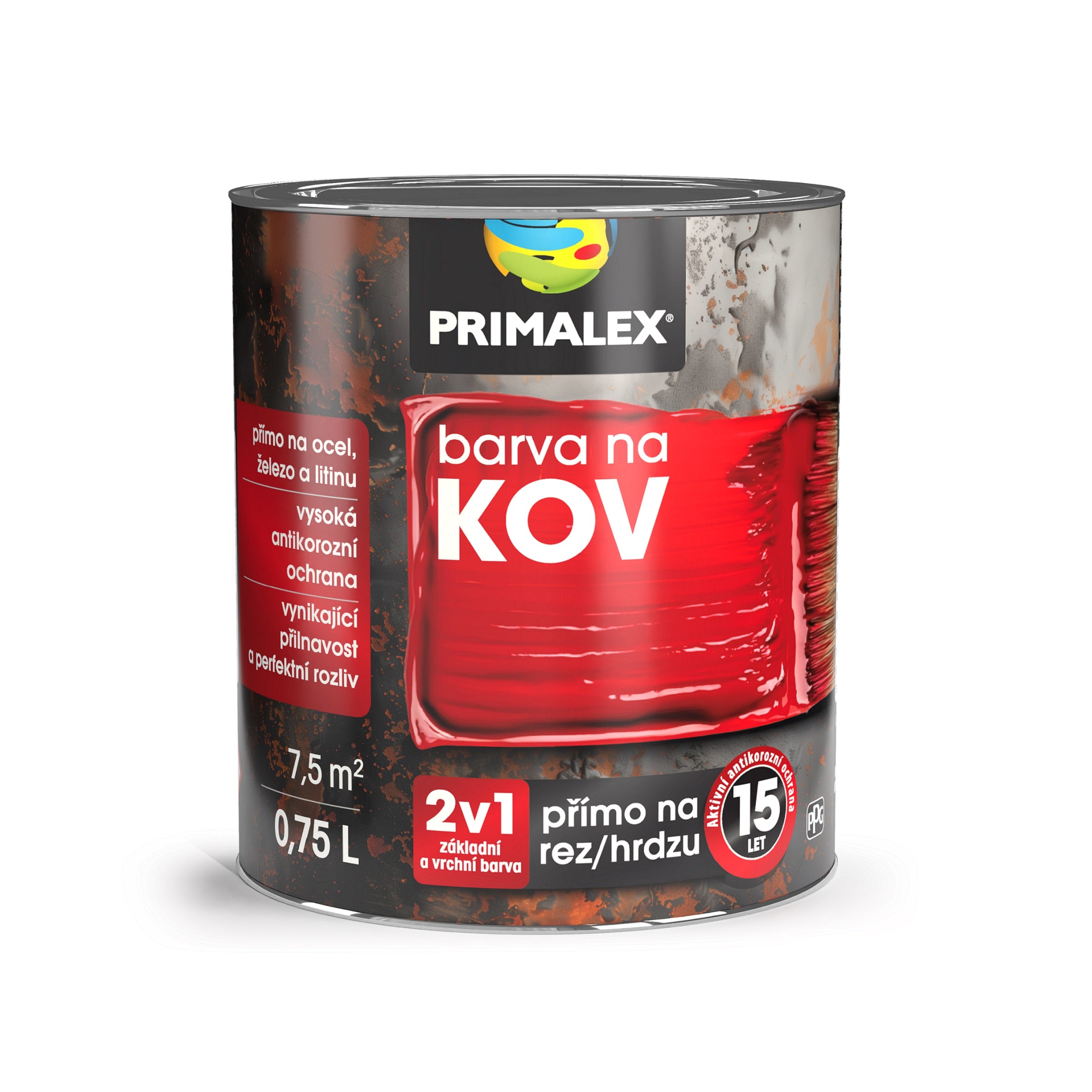 PRIMALEX Antikorozní barva na kov 2v1