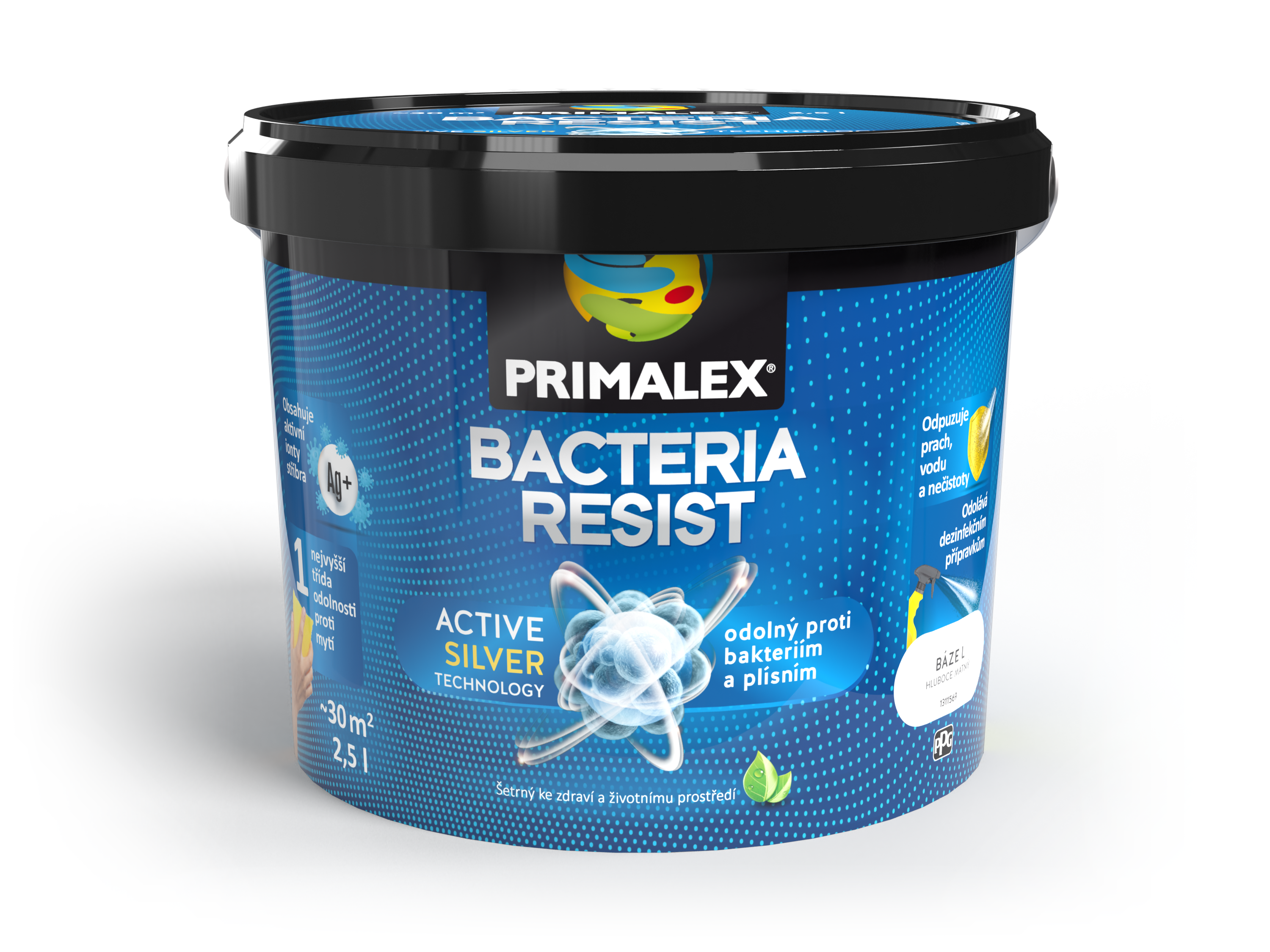 PRIMALEX BACTERIA RESIST bílý vnitřní nátěr proti plísním