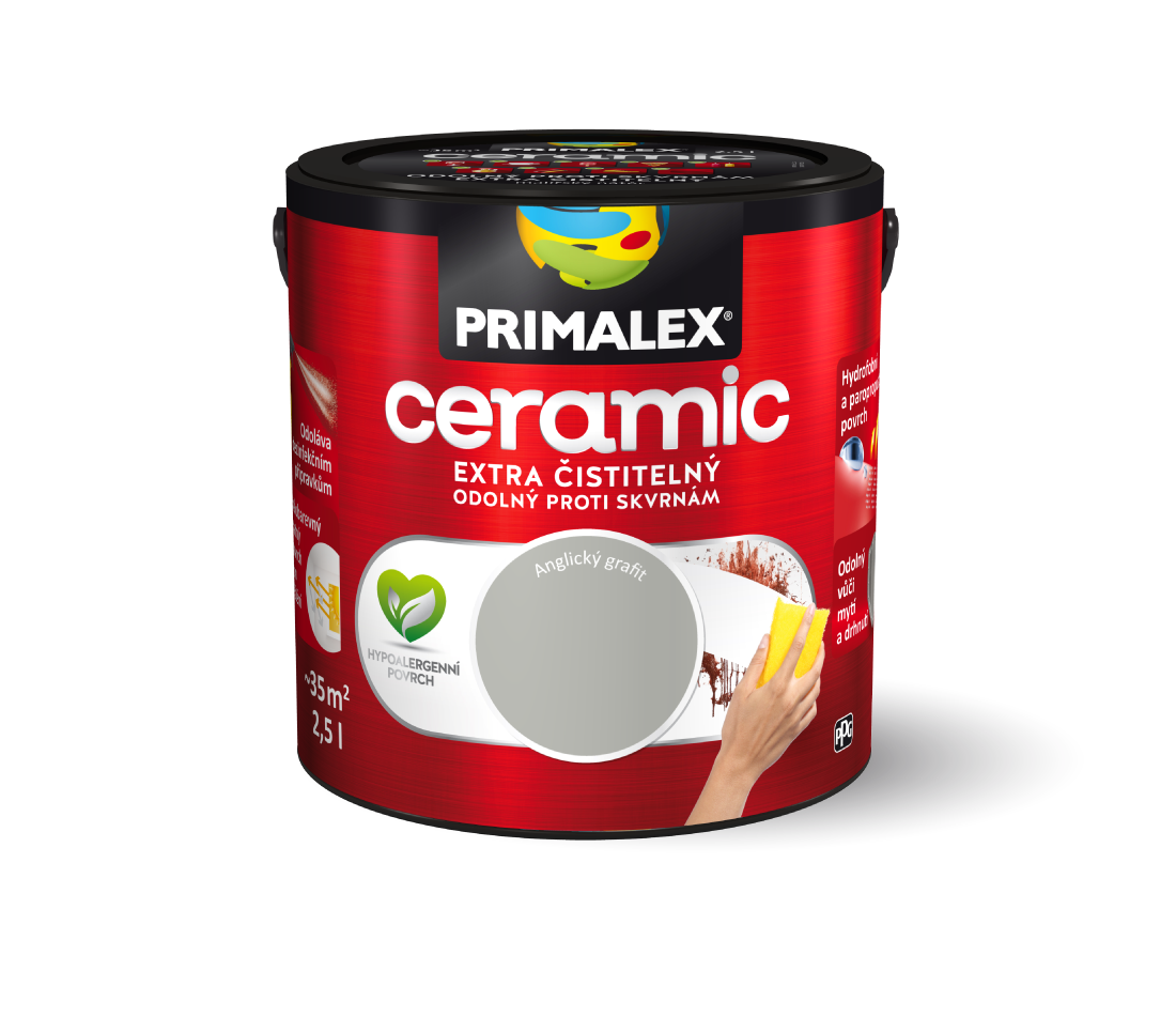 PRIMALEX ceramic omyvatelný interiérový nátěr 2,5 l