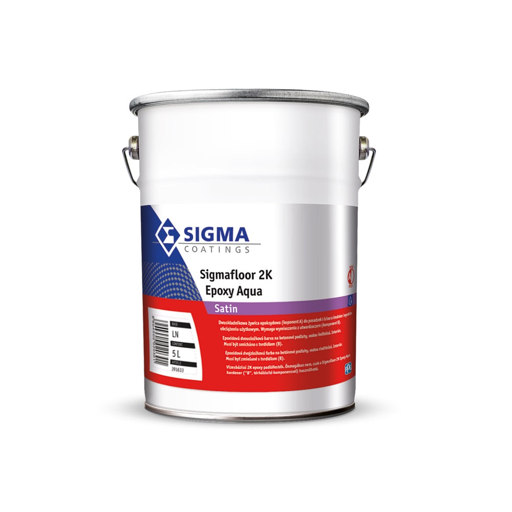 SIGMA Sigmafloor 2K Epoxy Aqua Epoxidový dvousložkový nátěr na betonové podlahy v interiéru 10 l