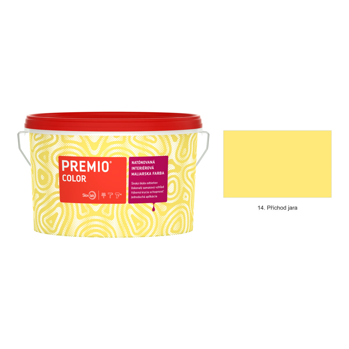 Slovlak PREMIO COLOR natónovaná interiérová malířská barva na zeď - 14. Příchod jara