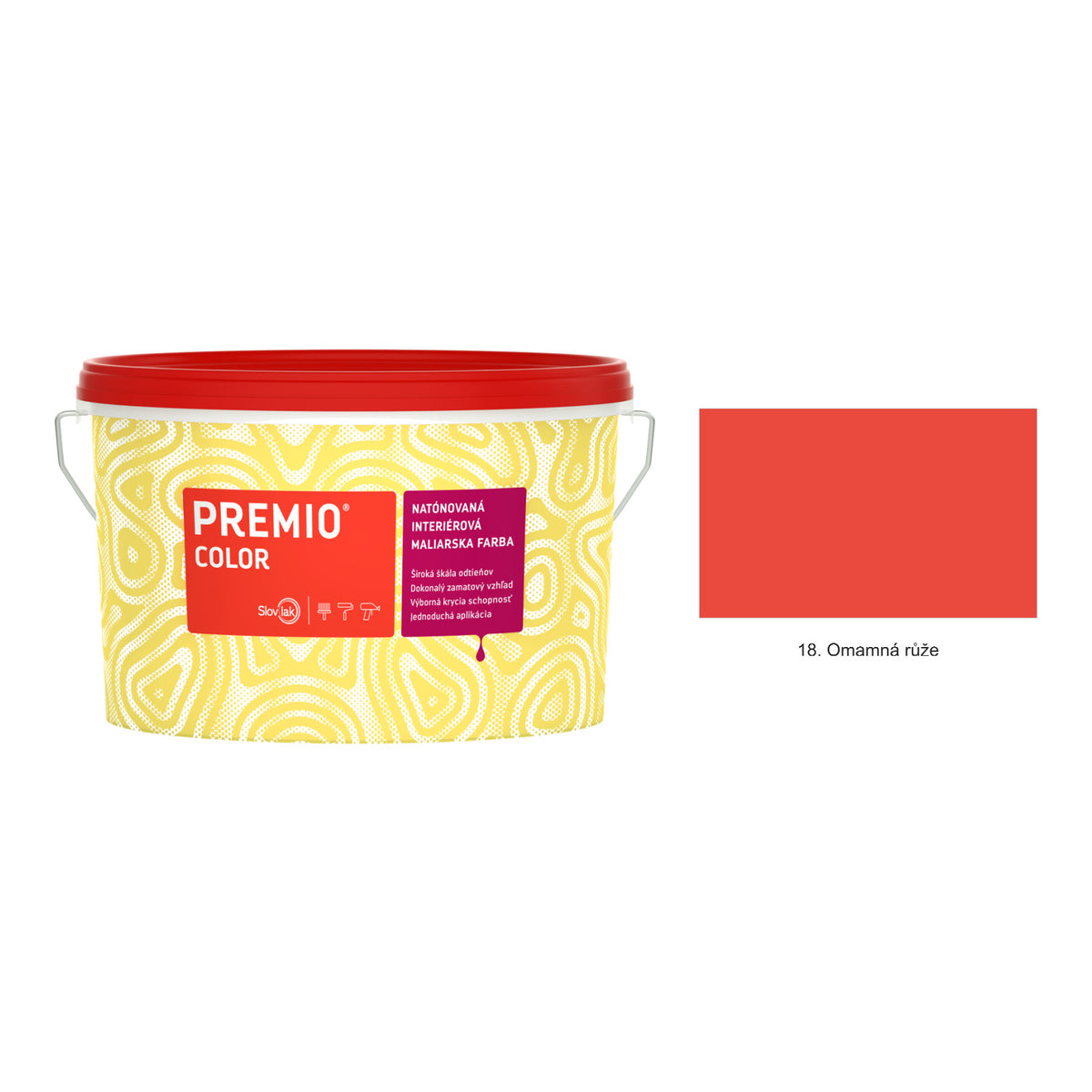 Slovlak PREMIO COLOR natónovaná interiérová malířská barva na zeď - 17. Kouzelná magnolie