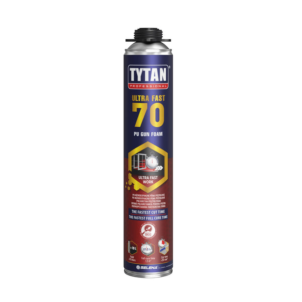 TYTAN ULTRA FAST 70 pistolová montážní PUR pěna na okna a dveře_10040840