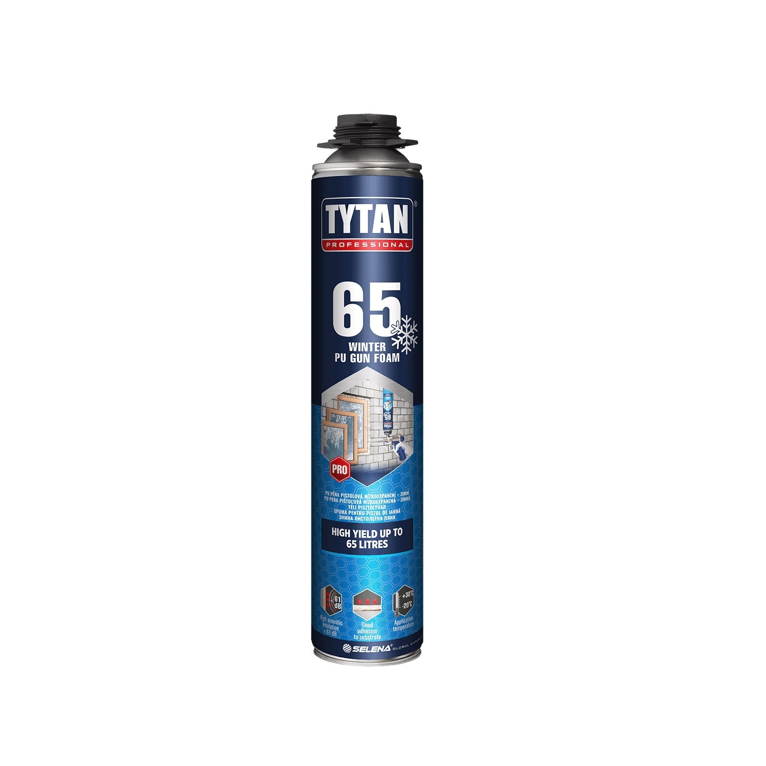TYTAN 65 zimní montážní PUR pěna pistolová 870 ml