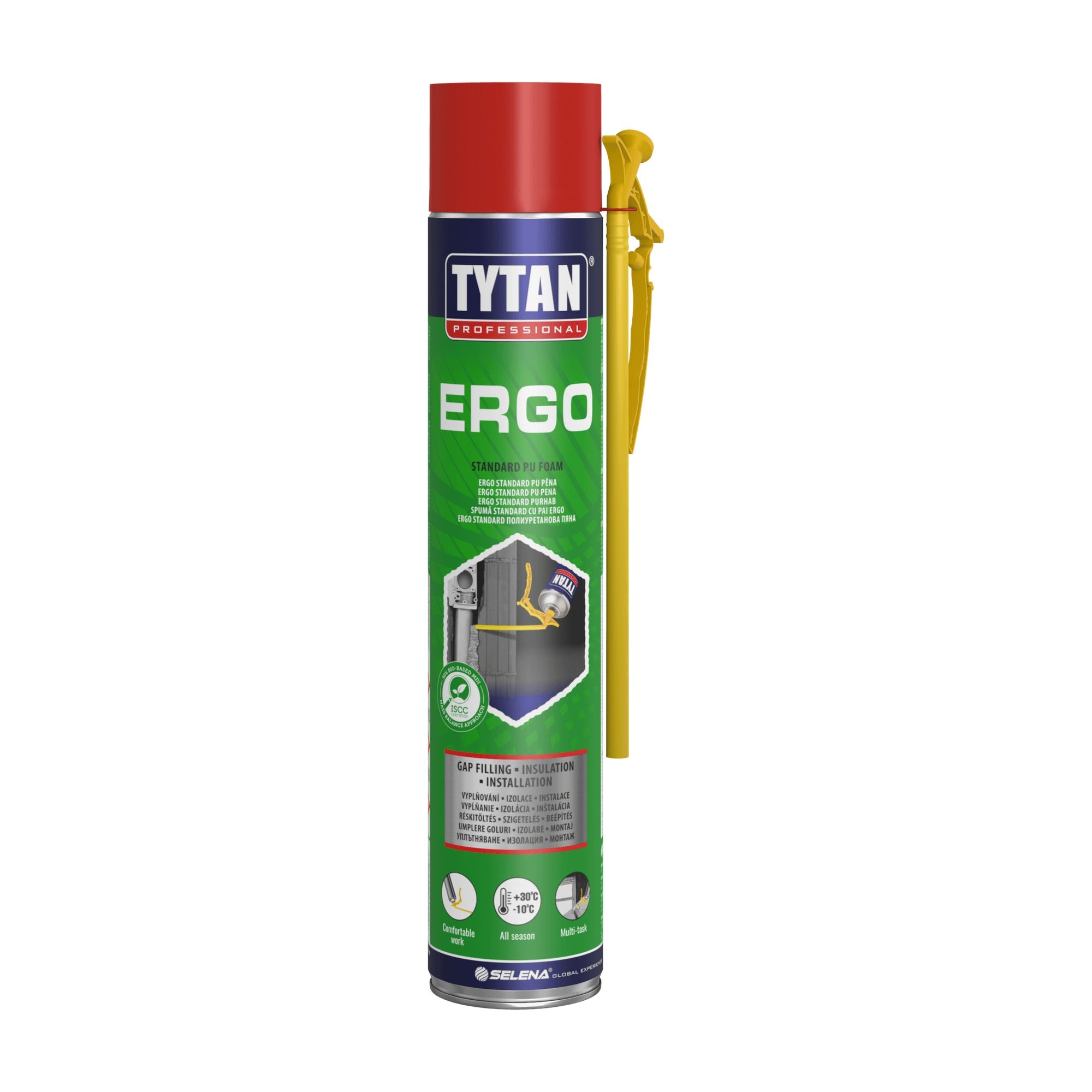 TYTAN ERGO Standard vícesezónní montážní PUR pěna s aplikátorem 750 ml