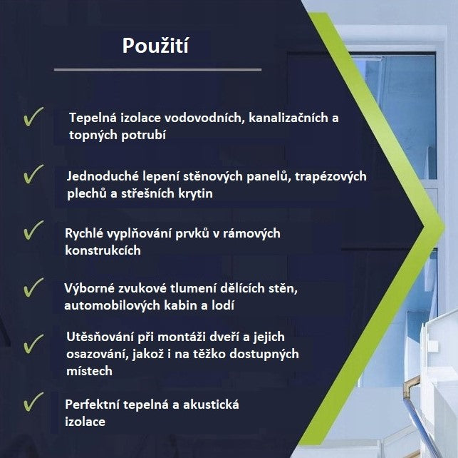TYTAN Lexy 60 montážní PUR pěna trubičková 860 ml_výhody