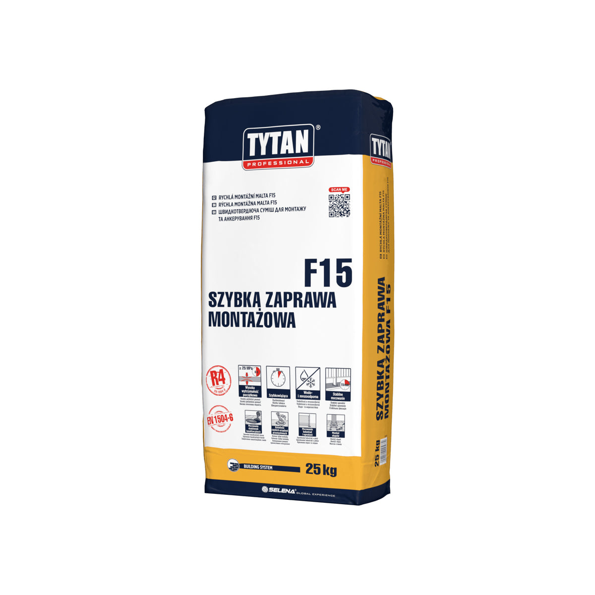 TYTAN PROFESSIONAL Rychlá montážní malta F15 25 kg