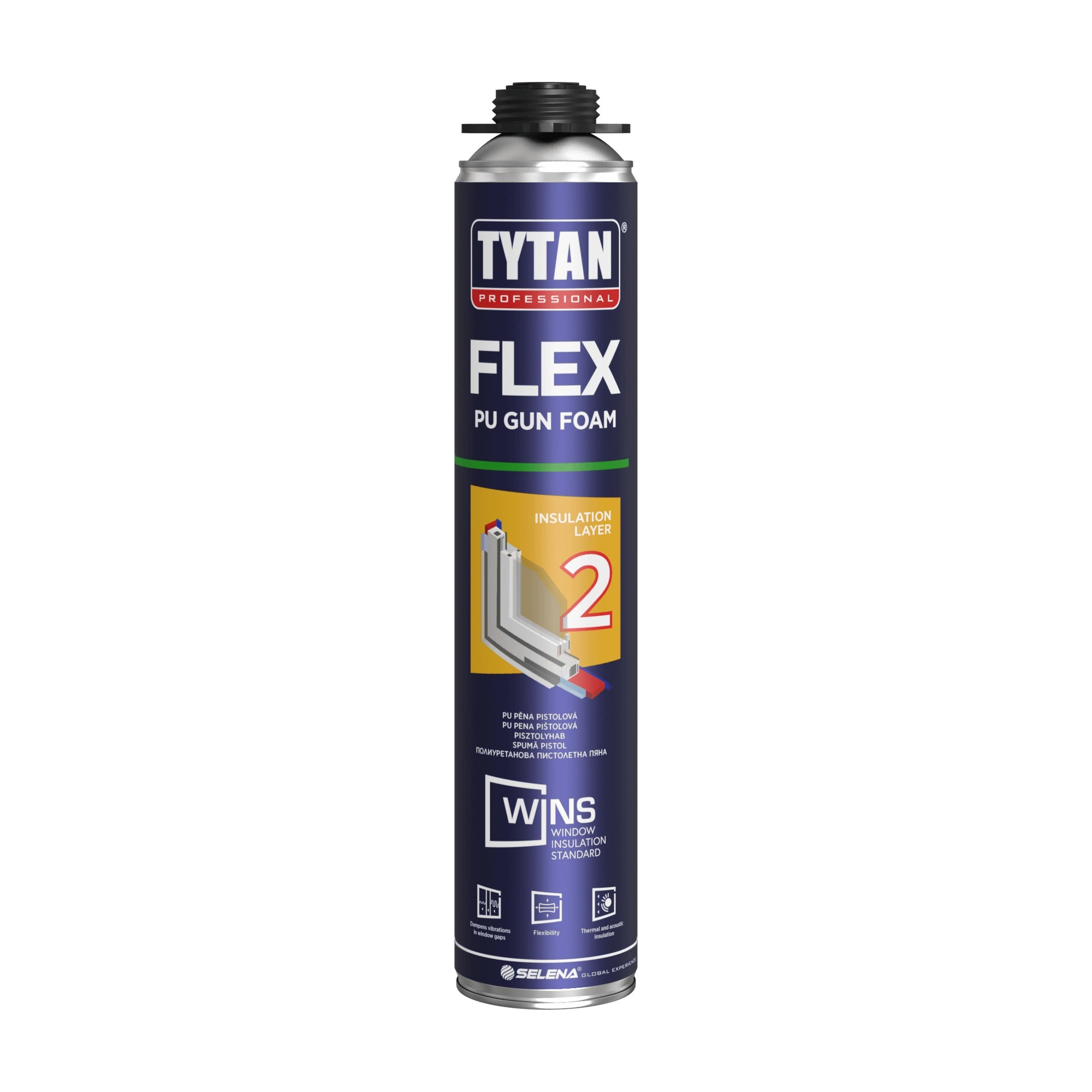 TYTAN WINS FLEX elastická montážní PUR pěna pistolová 750 ml