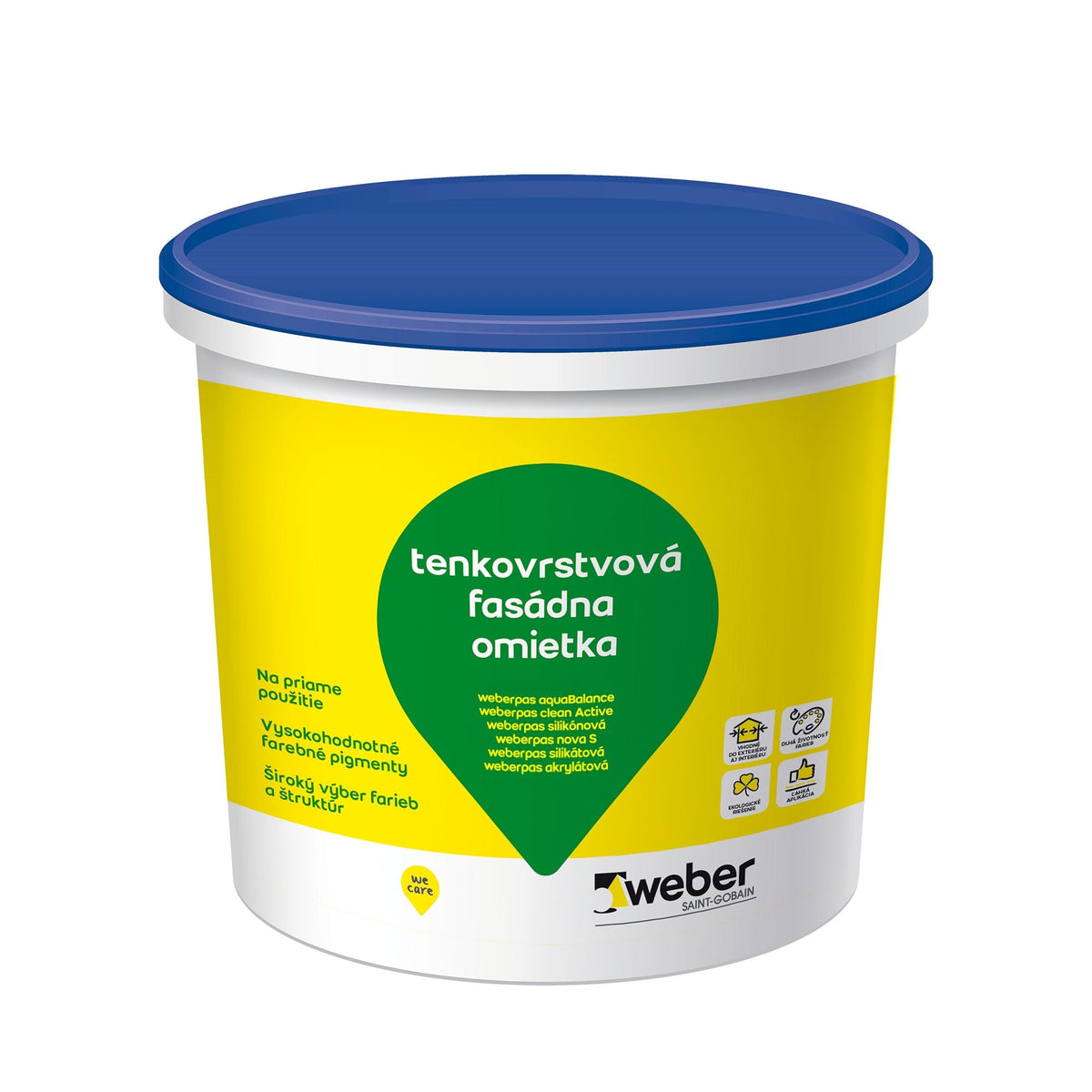 WEBER Weberpas aquaBalance tenkovrstvá fasádní omítka 25 kg