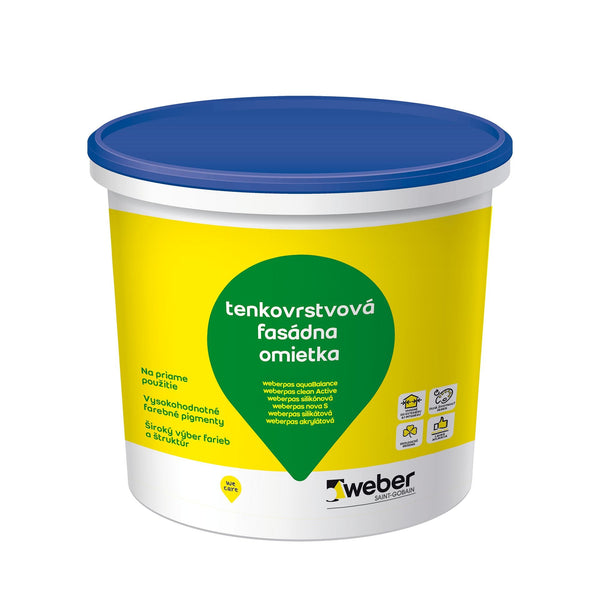 WEBER Weberpas aquaBalance tenkovrstvá fasádní omítka 25 kg