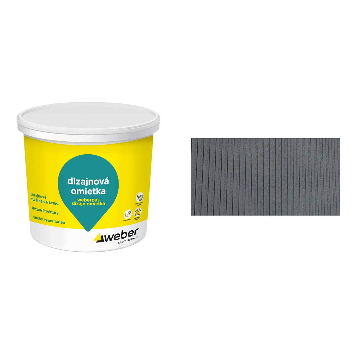 Weber Weberpas dizajn omítka roll 4 mm 25 kg