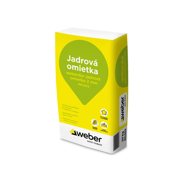 Weber weberdur jádrová omítka 2 mm 25 kg