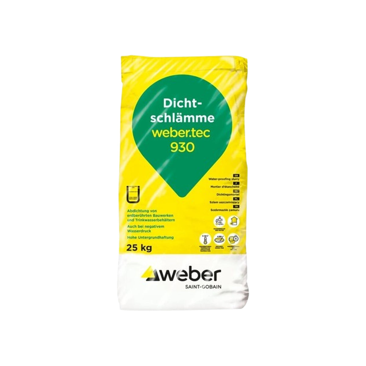 Weber webertec 930 minerální hydroizolační stěrka 25 kg