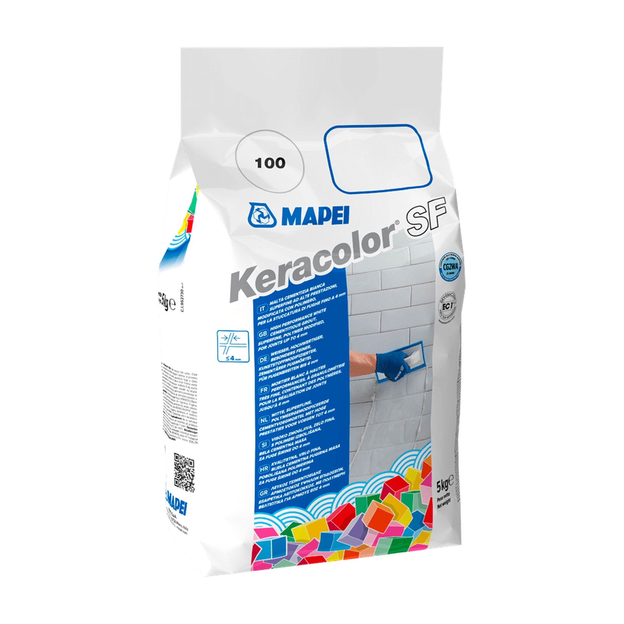 MAPEI Keracolor SF jemnozrnná cementová spárovací malta pro spáry do 4 mm 22 kg