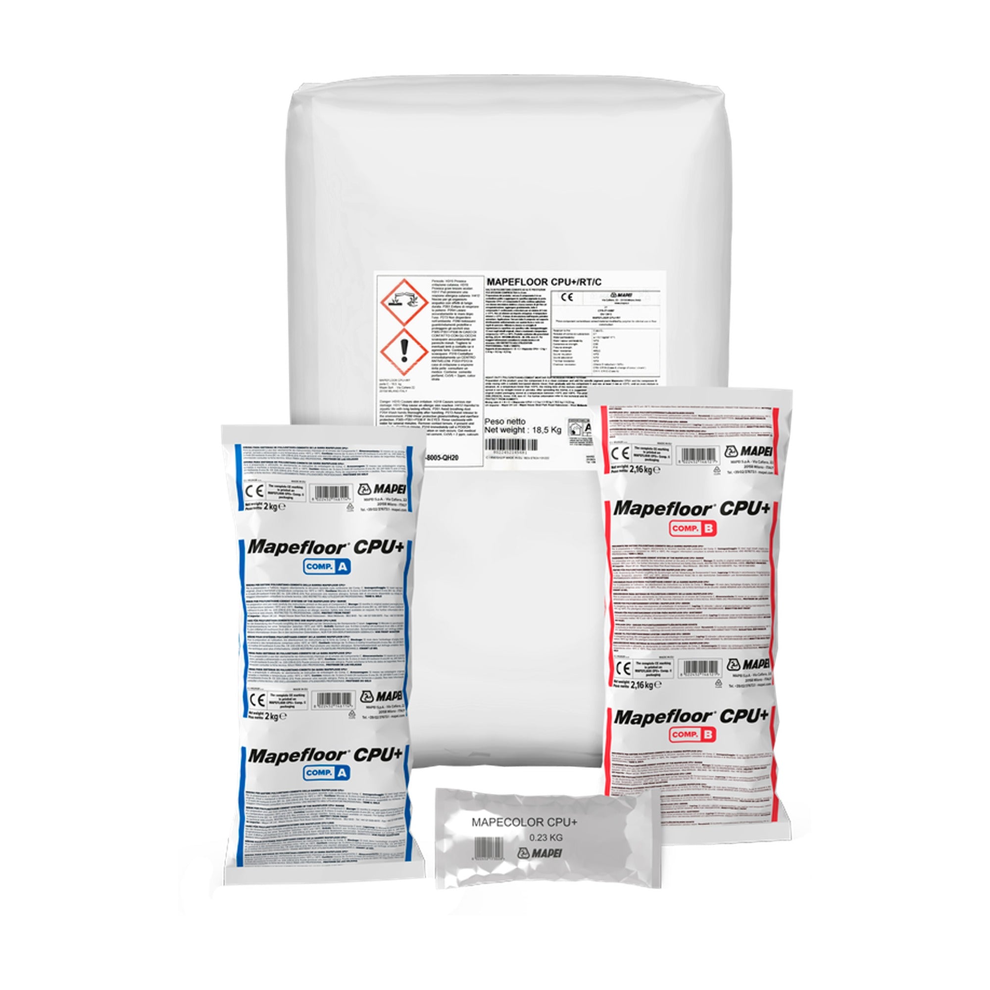 MAPEI Mapefloor CPU+/RT polyuretan-cementová stěrka pro průmyslové podlahy 22.66 kg
