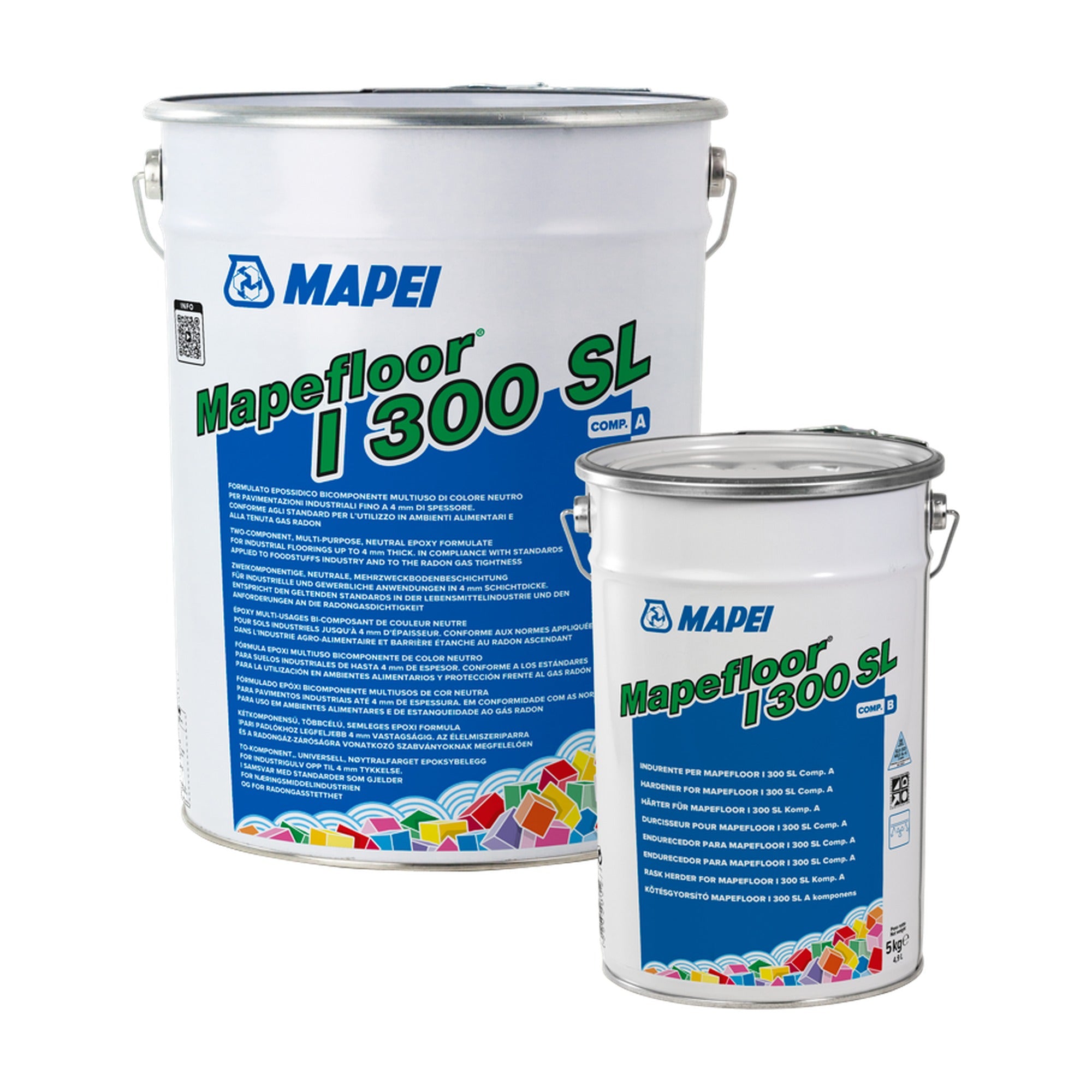 MAPEI Mapefloor I 300 SL dvousložková epoxidová stěrka na průmyslové podlahy 20 kg