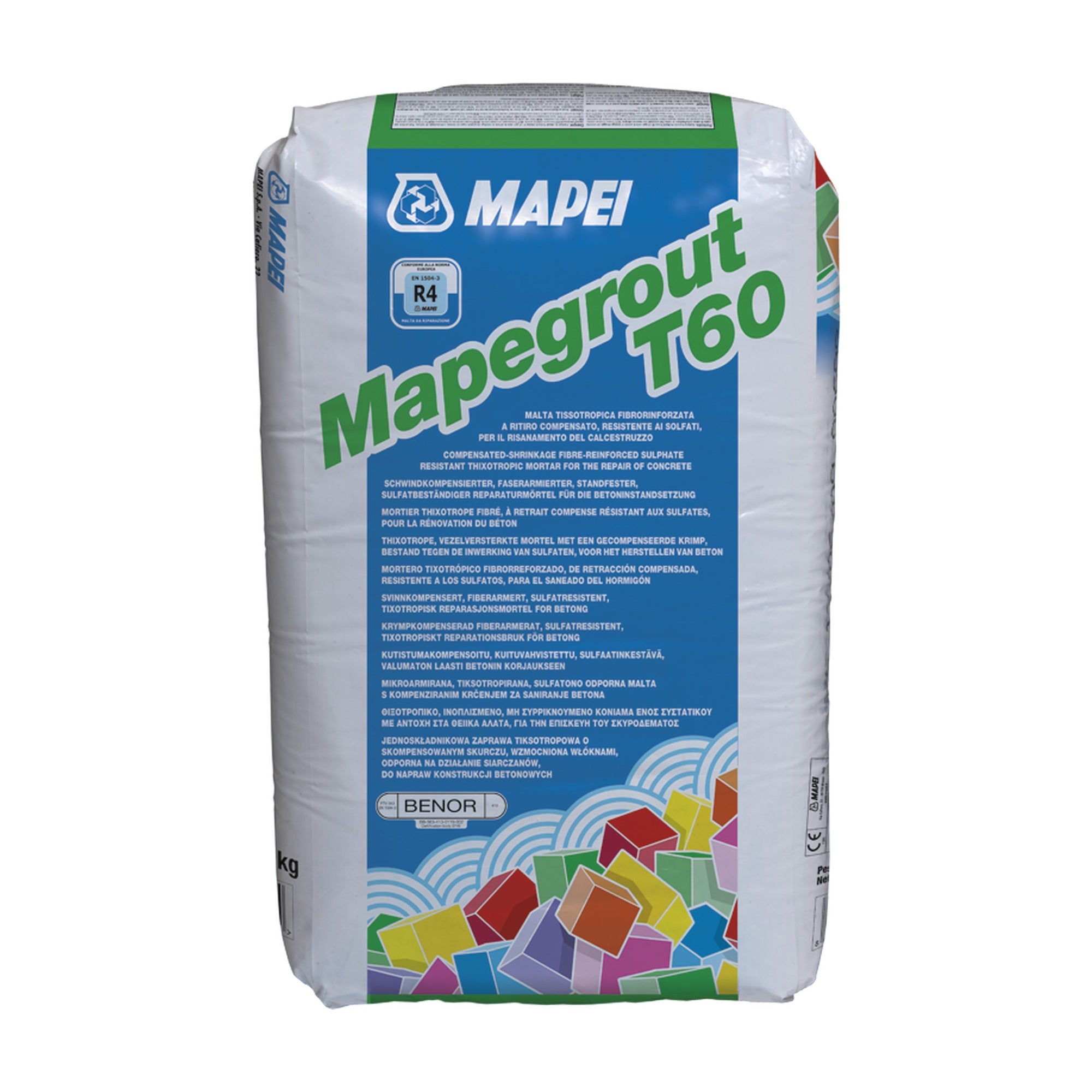 MAPEI Mapegrout T60 síranům odolná malta pro sanaci betonu 25 kg