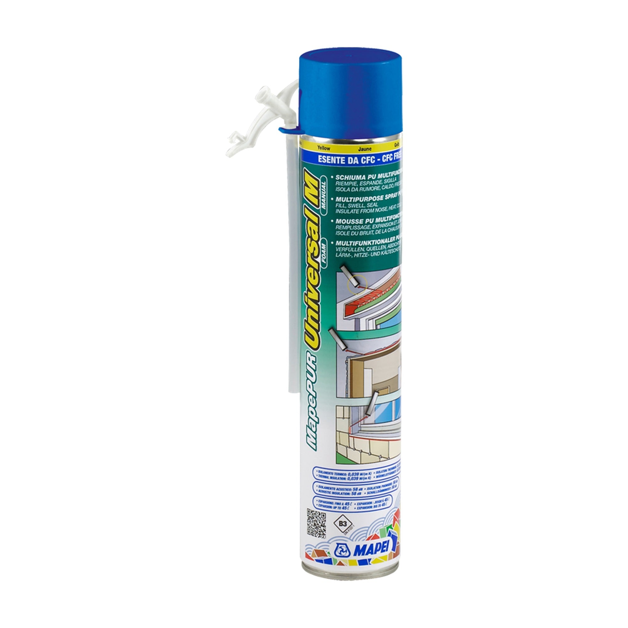 MAPEI Mapepur Universal Foam M trubičková jednosložková PU pěna 750 ml