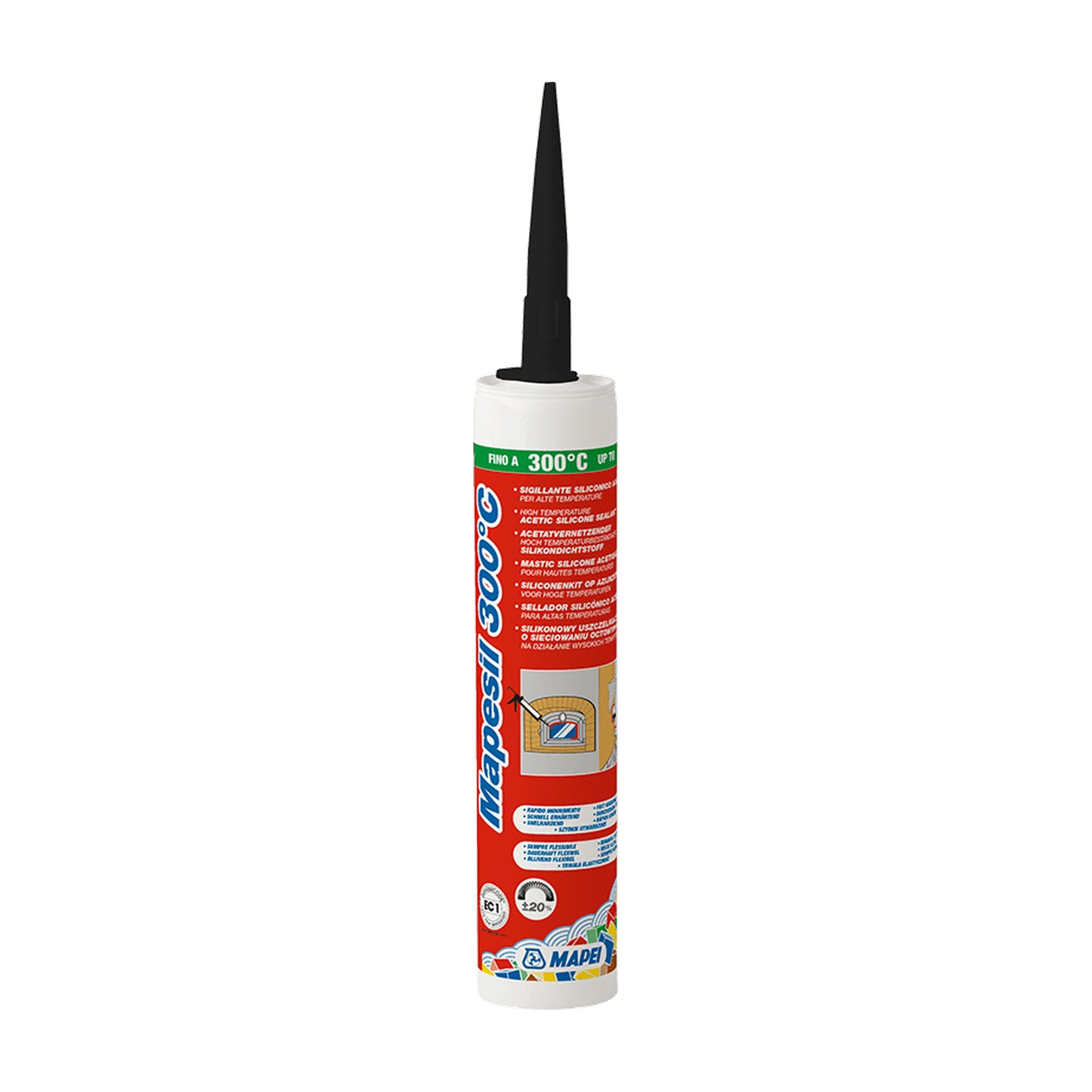 MAPEI Mapesil 300 °C vysokoteplotní silikonový těsnicí tmel 300 ml