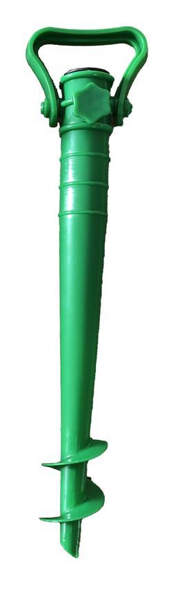 Stojan na slunečník LEQ CONNOR, PVC, šroub do země, 43 cm