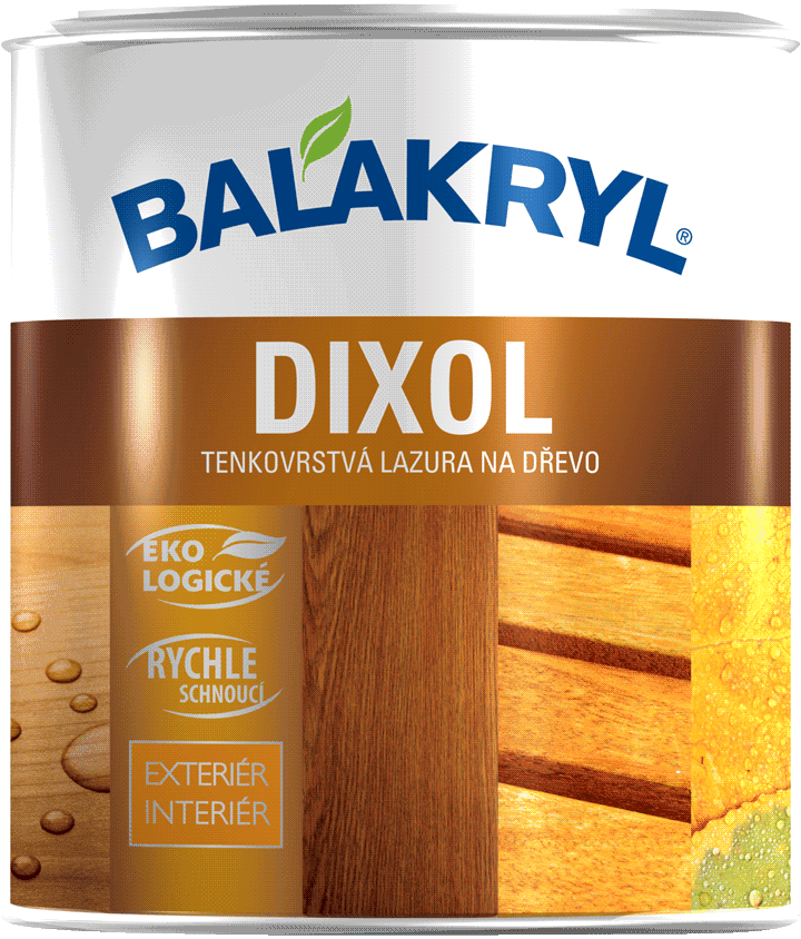 BALAKRYL DIXOL tenkovrstvá lazura na dřevo 0,7 l