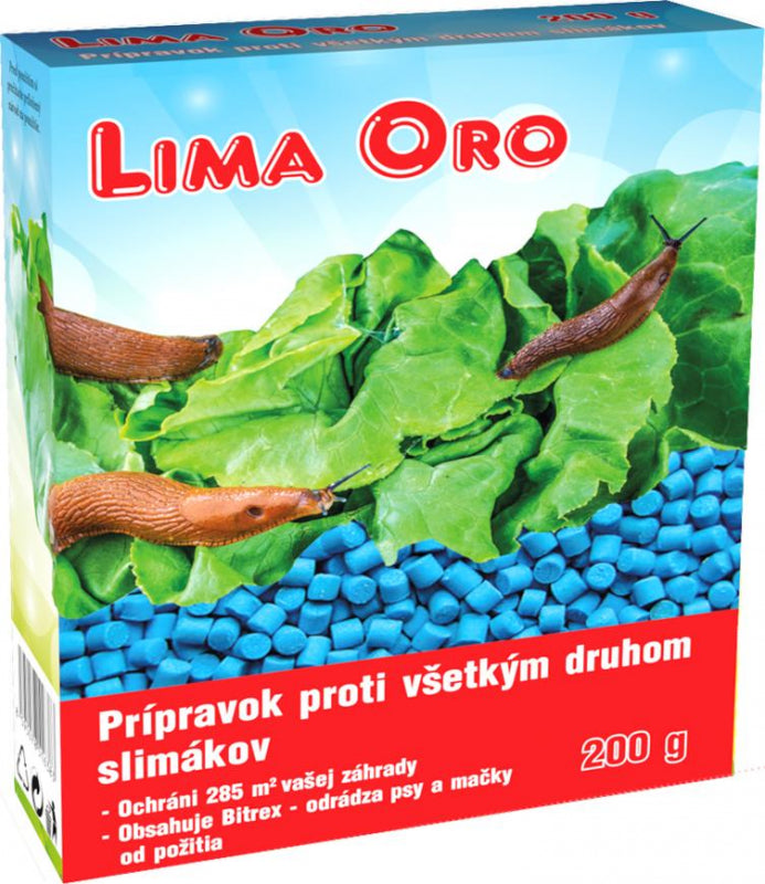 Chemie Lima Oro 3%, 200 g granule, proti všem druhům šneků, Bitrex