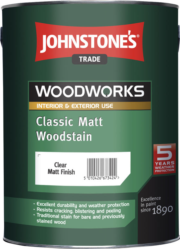 JOHNSTONE'S Classic Matt Woodstain tenkovrstvá lazura na dřevo
