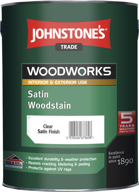 JOHNSTONE'S Satin Woodstain silnovrstvá lazura na dřevo