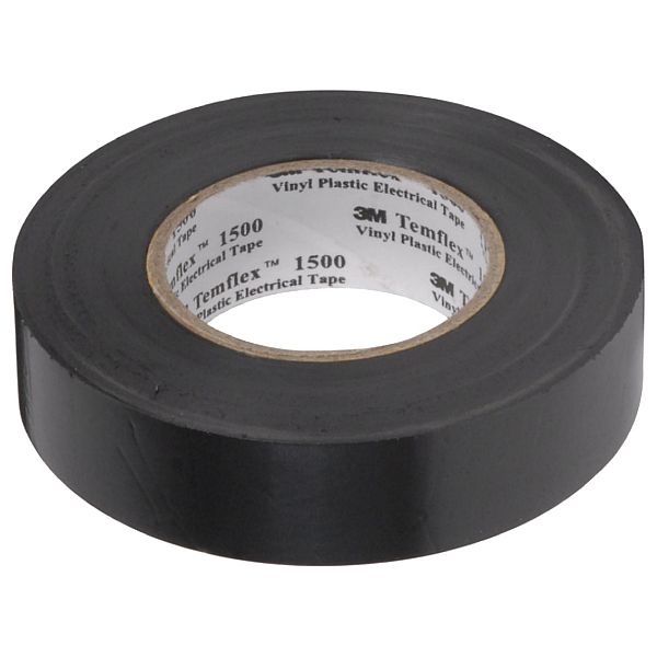 Páska elektroizolační 0,15 x 15mm x 10m, 3M, černá, TEMFLEX 1500, Tesa