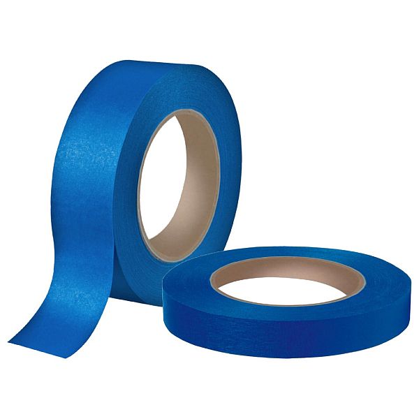 Páska lepící, krepová, modrá