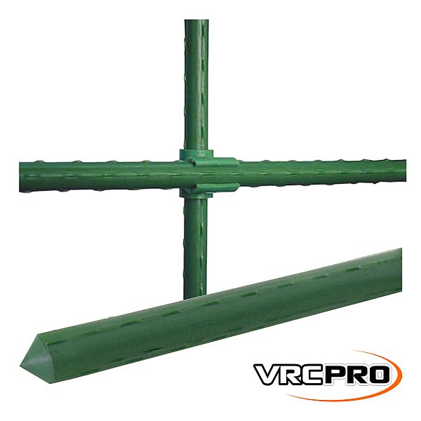 Zahradní tyč 180×1.6cm kovová poplastovaná zelená VRCPRO