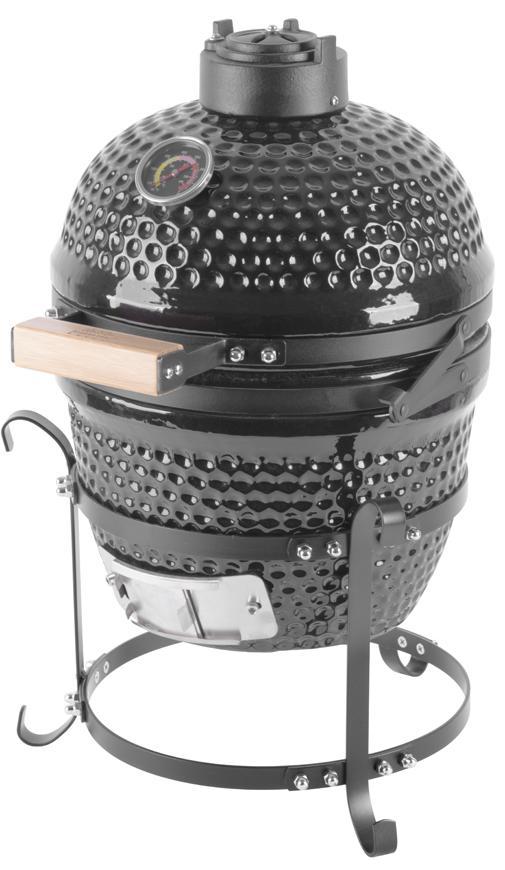 Gril Strend Pro Kamado Egg 13", průměr 27 cm, gril. výška 34,5 cm, černý, 35x40,5x55 cm