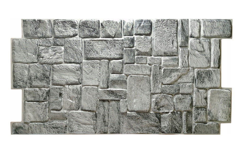 3D PVC obkladový panel 98 x 50 cm - Gray Stone Panel